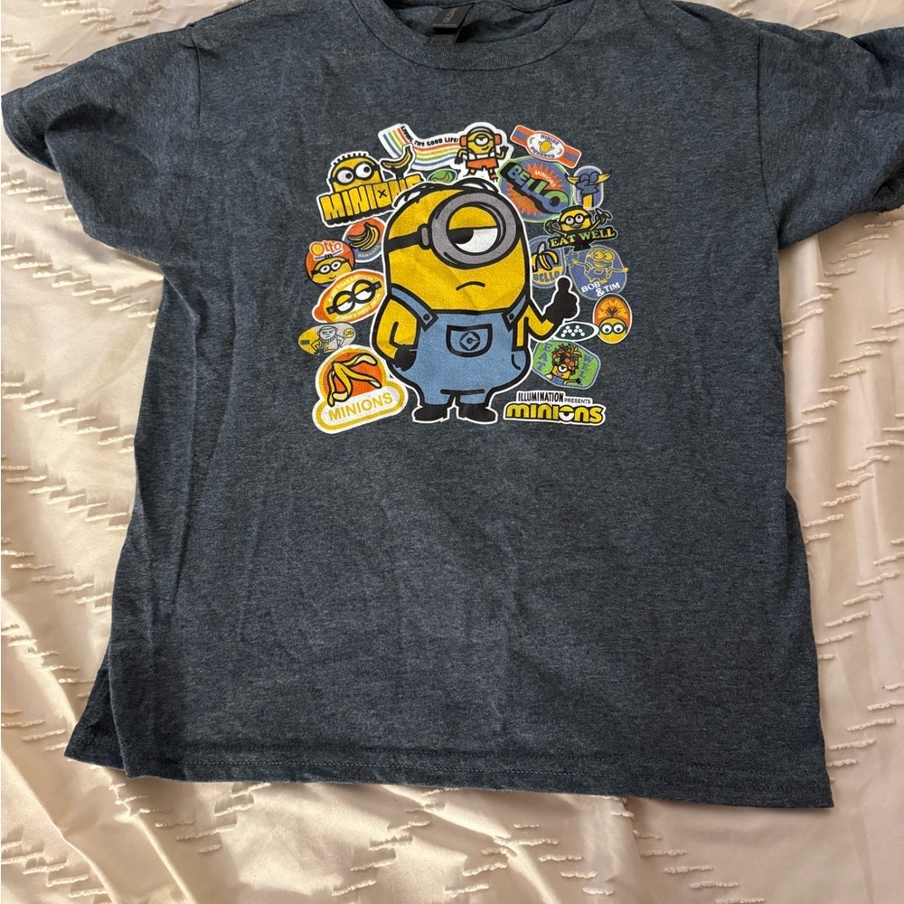 NWOT Minions Kids Graphic T-Shirt - Dark Gray